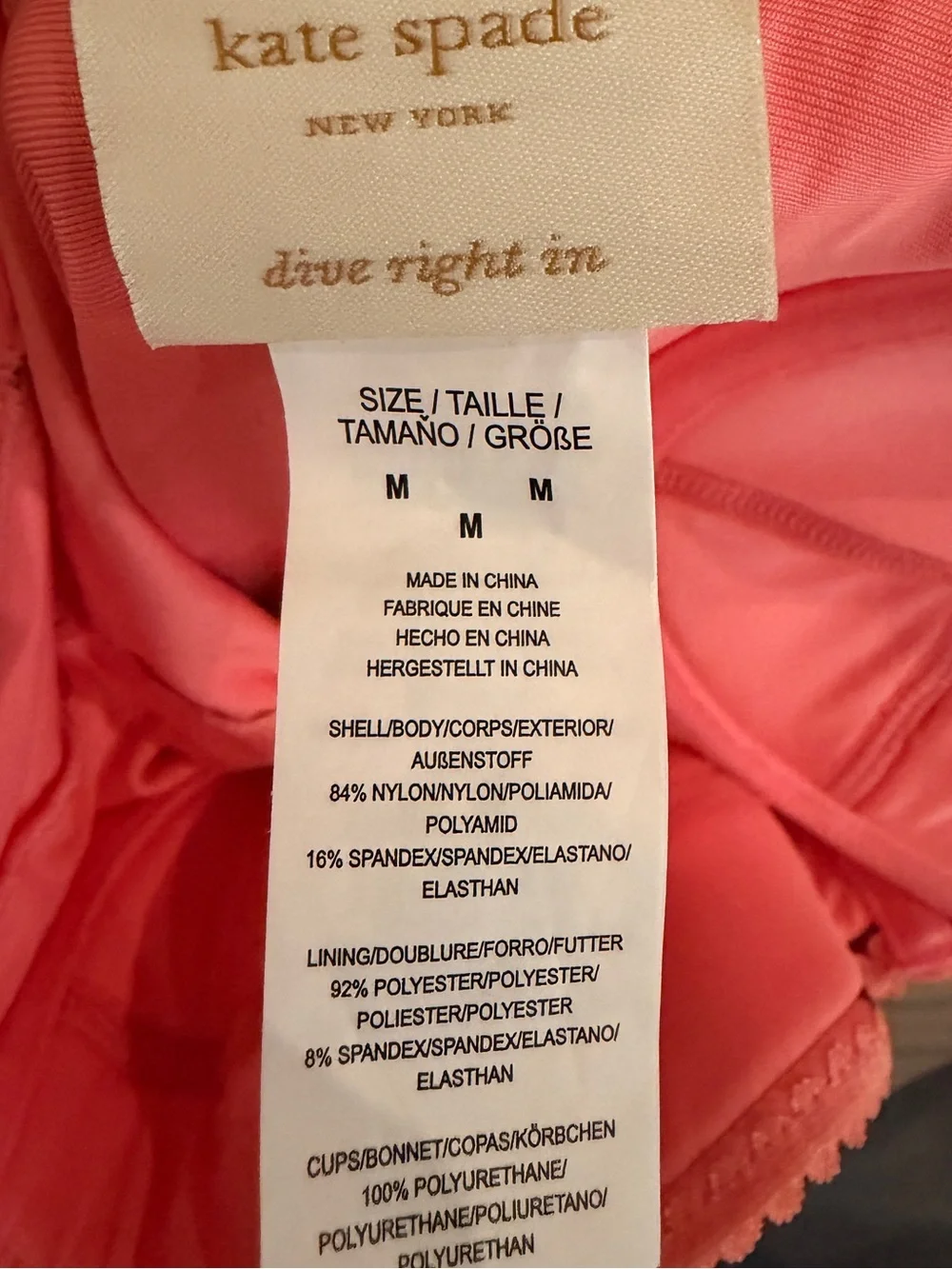 Kate Spade New York Laniakea Beach One-Piece Swimsuit Medium Retro Preppy Summer